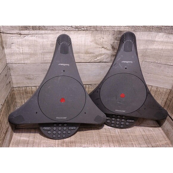 Lot Of Polycom Vtx Phone SoundStation, Vtx, Subwoofer, Remote Microphone, Cables - Picture 3 of 16